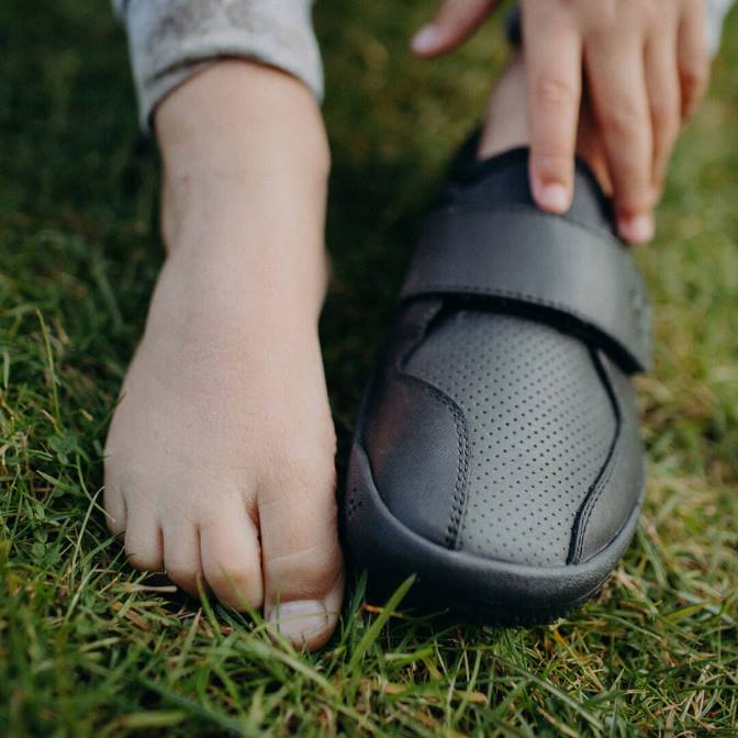 Vivobarefoot Primus School Ii Kids B2LJ195 Obsidian