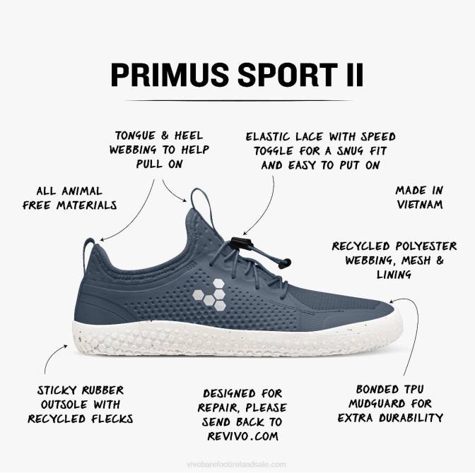Vivobarefoot Primus Sport Ii Juniors B2LJ167 Indigo