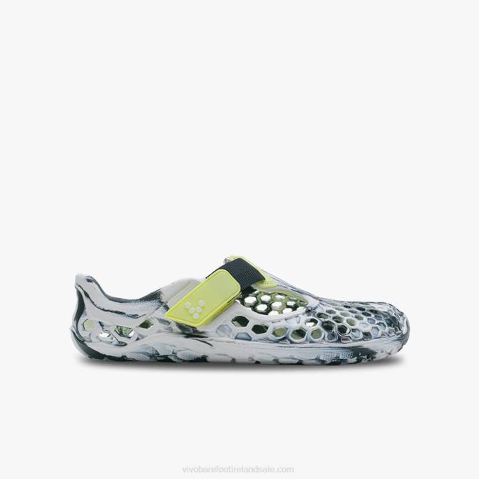 Vivobarefoot Ultra Bloom Juniors B2LJ201 Obsidian-White