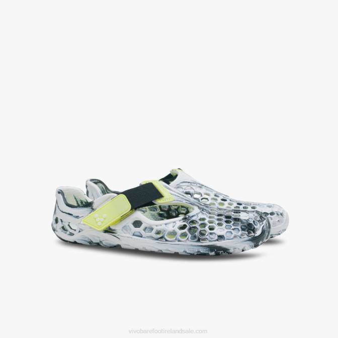 Vivobarefoot Ultra Bloom Juniors B2LJ201 Obsidian-White