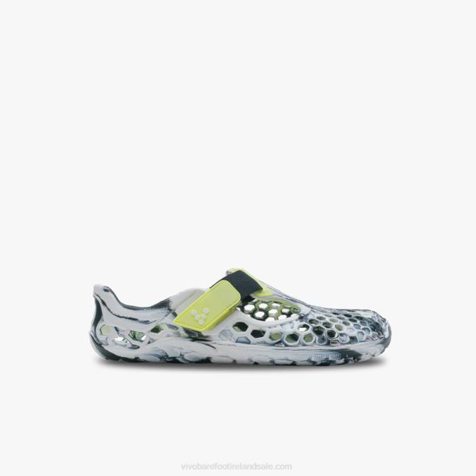Vivobarefoot Ultra Bloom Kids B2LJ197 Obsidian-White