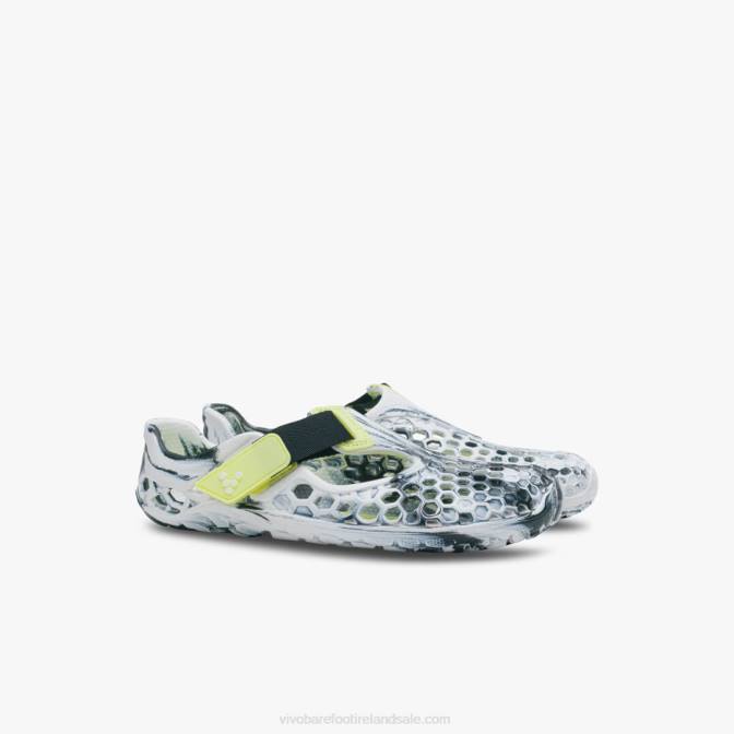 Vivobarefoot Ultra Bloom Kids B2LJ197 Obsidian-White
