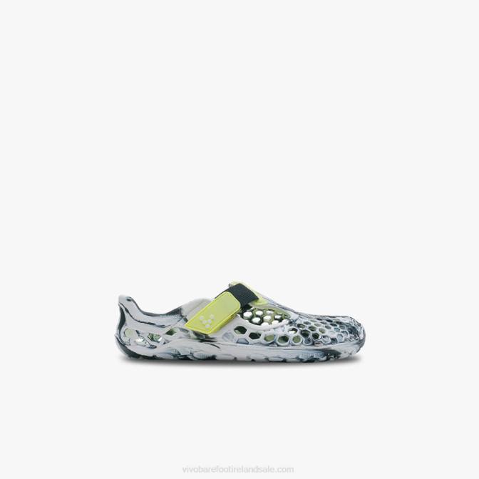 Vivobarefoot Ultra Bloom Preschool B2LJ222 Obsidian-White