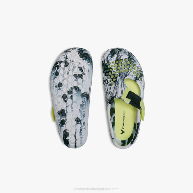 Vivobarefoot Ultra Bloom Preschool B2LJ222 Obsidian-White