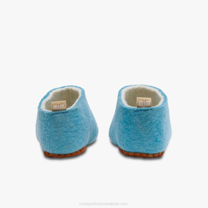 Vivobarefoot Mim Felt Slipper B2LJ56 Aqua