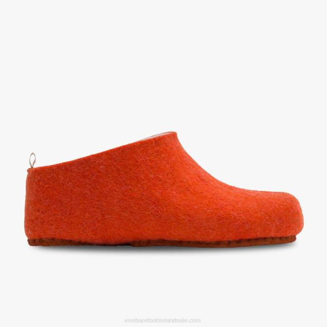Vivobarefoot Mim Felt Slipper B2LJ57 Orange