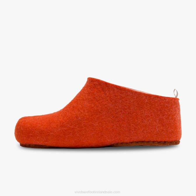 Vivobarefoot Mim Felt Slipper B2LJ57 Orange
