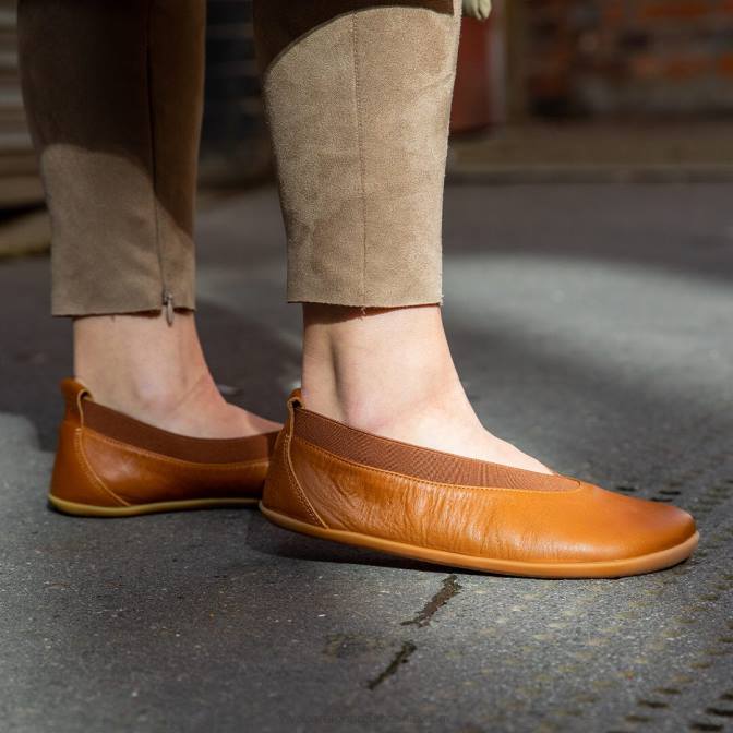 Vivobarefoot Opanka Ballerina Women B2LJ94 Tan