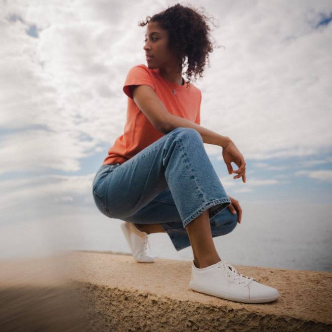 Vivobarefoot Geo Court Iii Women B2LJ128 Off White-Pink